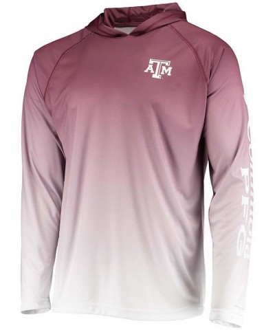 Men's Maroon Texas A M Aggies Terminal Tackle Omni-Shade UPF 50 Long Sleeve Hooded T-shirt $38.49 T-Shirts