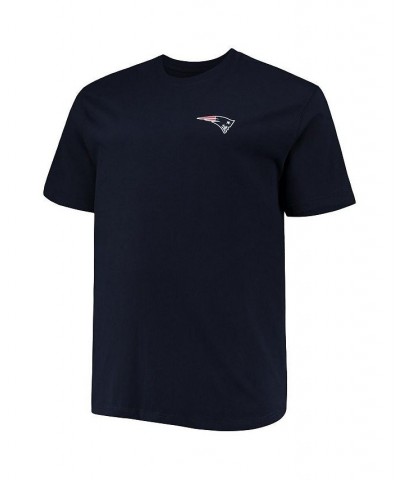 Men's Branded Navy New England Patriots Big and Tall 1 Dad 2-Hit T-shirt $17.10 T-Shirts