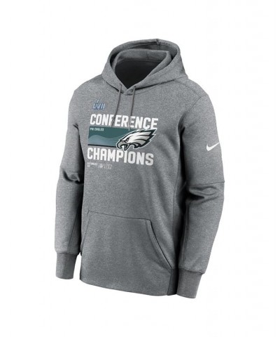 Men's Heather Charcoal Philadelphia Eagles 2022 NFC Champions Trophy Collection Pullover Hoodie $32.76 Sweatshirt