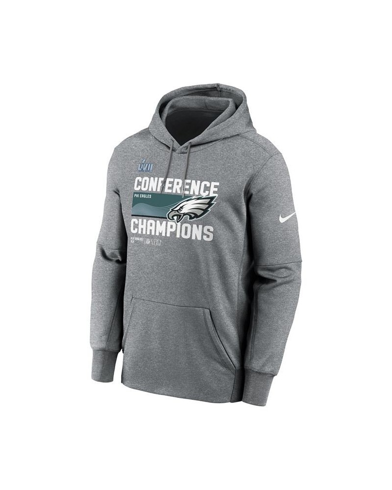 Men's Heather Charcoal Philadelphia Eagles 2022 NFC Champions Trophy Collection Pullover Hoodie $32.76 Sweatshirt