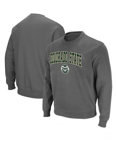 Men's Charcoal Colorado State Rams Arch & Logo Tackle Twill Pullover Sweatshirt $22.56 Sweatshirt