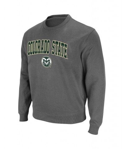 Men's Charcoal Colorado State Rams Arch & Logo Tackle Twill Pullover Sweatshirt $22.56 Sweatshirt