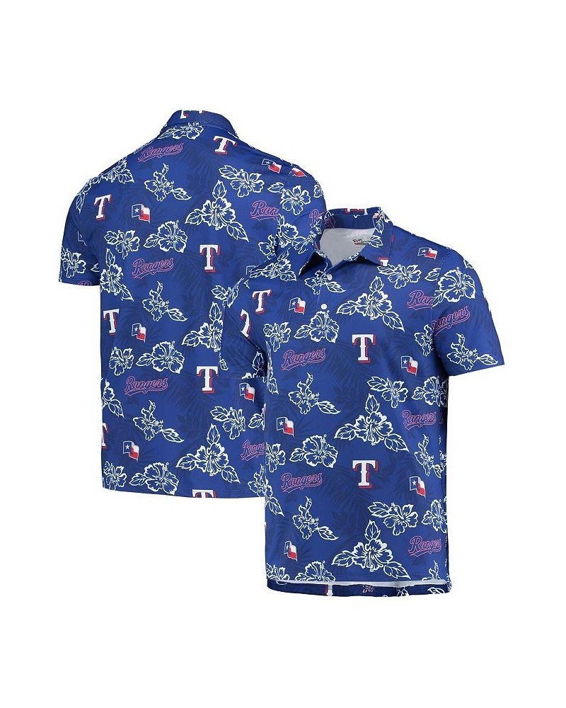 Men's Royal Texas Rangers Performance Polo Shirt $46.80 Polo Shirts