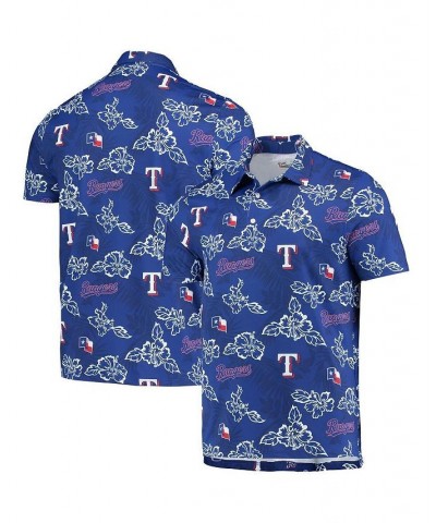 Men's Royal Texas Rangers Performance Polo Shirt $46.80 Polo Shirts