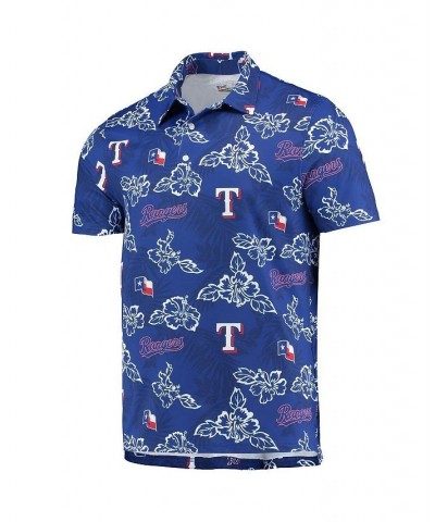 Men's Royal Texas Rangers Performance Polo Shirt $46.80 Polo Shirts