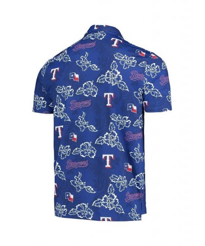 Men's Royal Texas Rangers Performance Polo Shirt $46.80 Polo Shirts