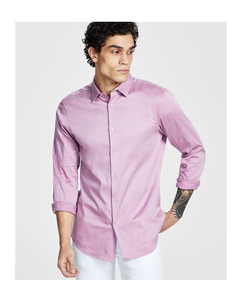 Men's Slim Fit Dress Shirt PD08 $22.26 Shirts