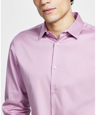 Men's Slim Fit Dress Shirt PD08 $22.26 Shirts