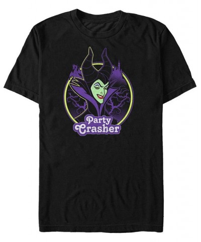 Disney Men's Sleeping Beauty Maleficent Party Crasher, Short Sleeve T-Shirt Black $20.99 T-Shirts