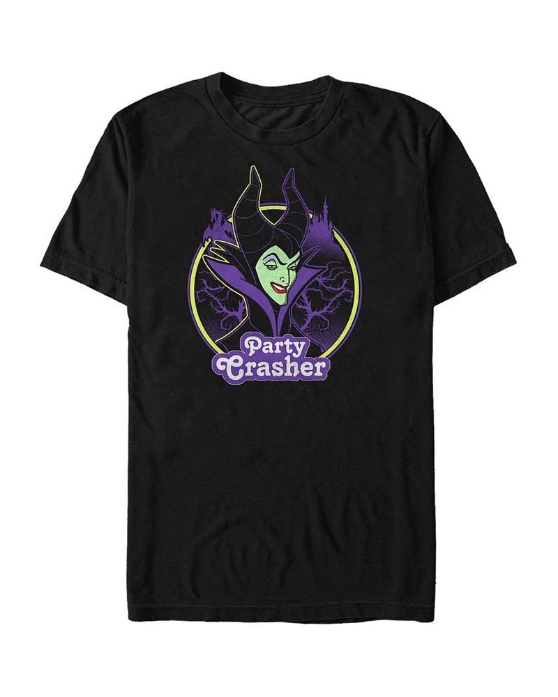 Disney Men's Sleeping Beauty Maleficent Party Crasher, Short Sleeve T-Shirt Black $20.99 T-Shirts