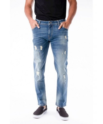 Men's Stretch 5 Pocket Skinny Jeans Blue $38.22 Jeans