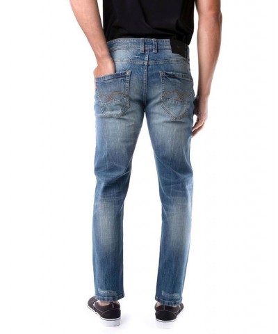 Men's Stretch 5 Pocket Skinny Jeans Blue $38.22 Jeans