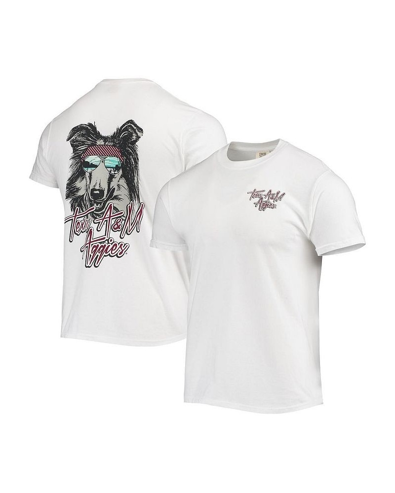 Men's White Texas A&M Aggies Mascot Bandana T-shirt $20.16 T-Shirts