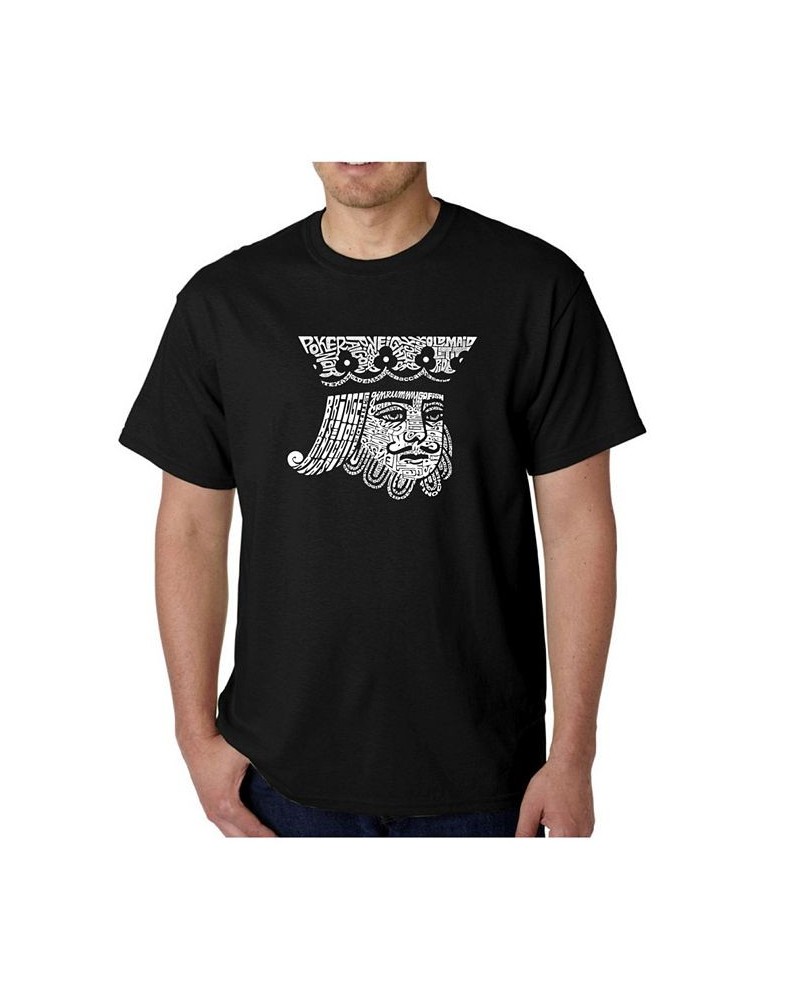 Men's Word Art T-Shirt - King of Spades Black $14.35 T-Shirts