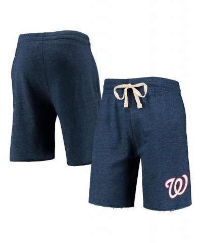 Men's Navy Washington Nationals Mainstream Terry Tri-Blend Shorts $31.34 Shorts