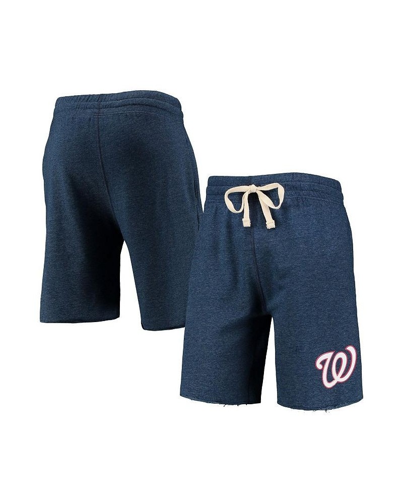 Men's Navy Washington Nationals Mainstream Terry Tri-Blend Shorts $31.34 Shorts