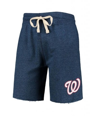 Men's Navy Washington Nationals Mainstream Terry Tri-Blend Shorts $31.34 Shorts