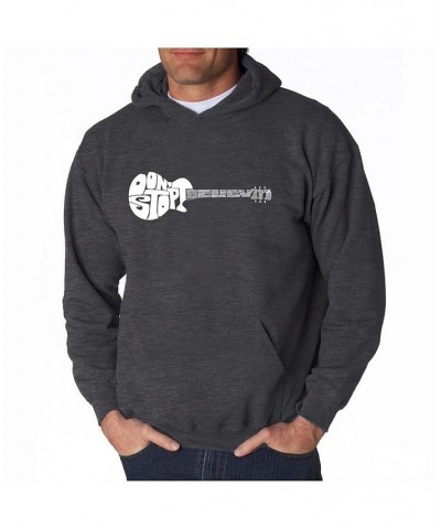 Men's Word Art Hooded Sweatshirt - Don't Stop Believin Gray $25.20 Sweatshirt