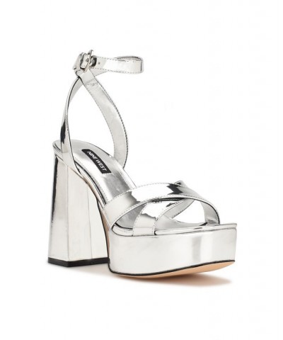 Women's Joya Dress Sandals Gray $38.08 Shoes