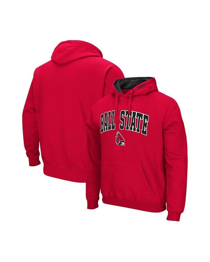 Men's Cardinal Ball State Cardinals Arch and Logo Pullover Hoodie $31.89 Sweatshirt