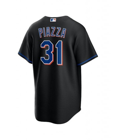 Men's Mike Piazza Black New York Mets 2022 Alternate Replica Player Jersey $53.65 Jersey