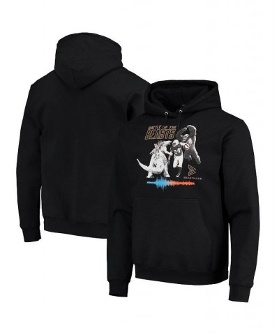 Men's Black Battle of the Beasts Pullover Hoodie $42.00 Sweatshirt