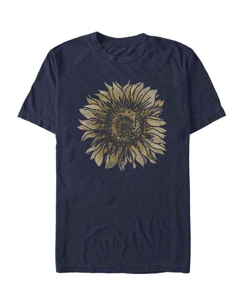 Men's Dreams Blossom Short Sleeve Crew T-shirt Blue $17.84 T-Shirts