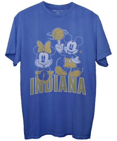 Men's Royal Indiana Pacers Disney Mickey Minnie 2020/21 City Edition T-shirt $21.60 T-Shirts