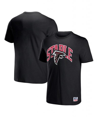 Men's NFL X Staple Black Atlanta Falcons Lockup Logo Short Sleeve T-shirt $18.55 T-Shirts