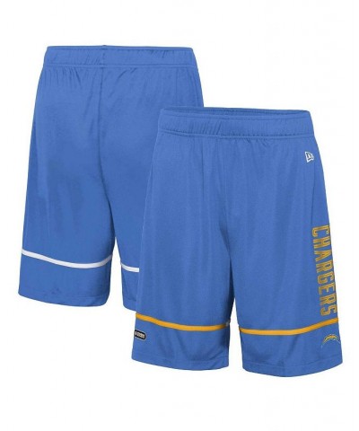 Men's Powder Blue Los Angeles Chargers Combine Authentic Rusher Training Shorts $22.08 Shorts