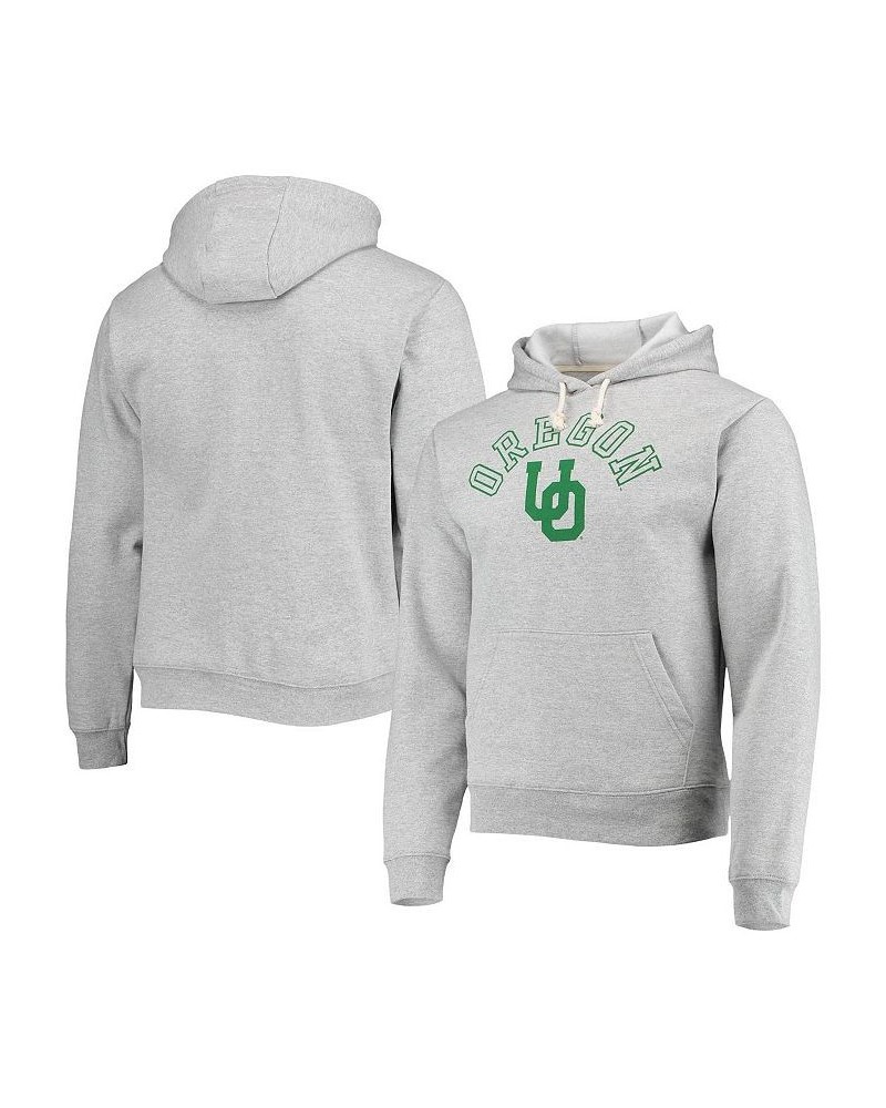 Men's Heathered Gray Oregon Ducks Seal Neuvo Essential Fleece Pullover Hoodie $39.74 Sweatshirt