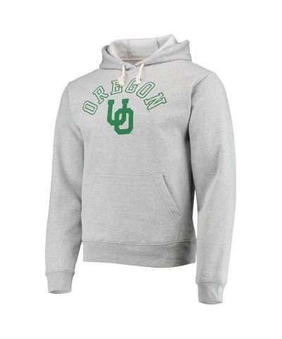 Men's Heathered Gray Oregon Ducks Seal Neuvo Essential Fleece Pullover Hoodie $39.74 Sweatshirt