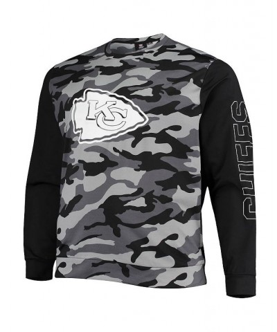 Men's Black Kansas City Chiefs Camo Long Sleeve T-shirt $28.70 T-Shirts