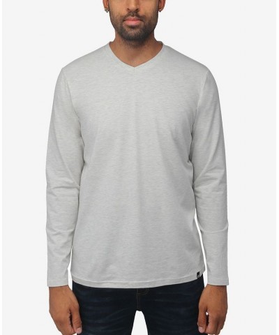 Men's Soft Stretch V-Neck Long Sleeve T-shirt PD10 $21.56 T-Shirts