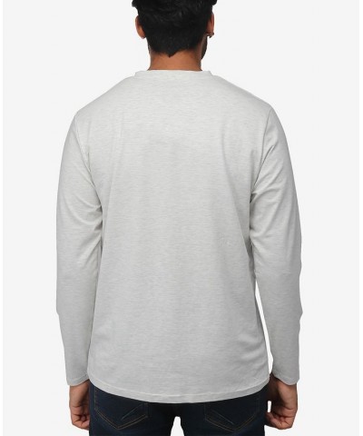 Men's Soft Stretch V-Neck Long Sleeve T-shirt PD10 $21.56 T-Shirts