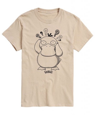 Men's Pokemon Psyduck Graphic T-shirt Tan/Beige $18.89 T-Shirts