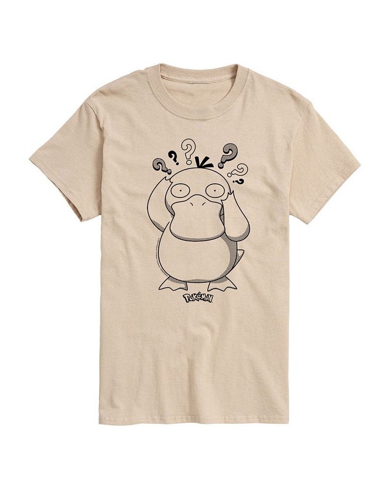 Men's Pokemon Psyduck Graphic T-shirt Tan/Beige $18.89 T-Shirts