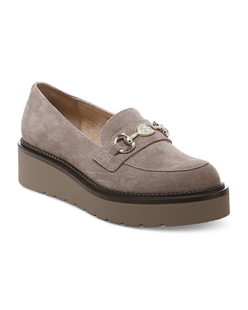 Mayaa Lug-Sole Loafers Tan/Beige $51.74 Shoes