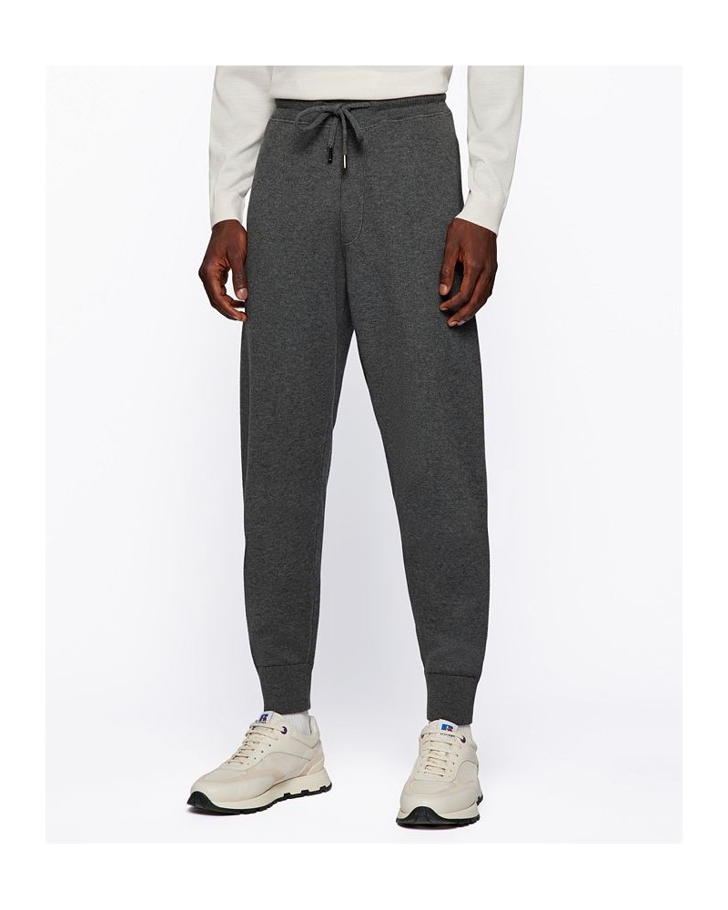 BOSS Men's Regular-Fit Tracksuit Bottoms Gray $79.20 Pants