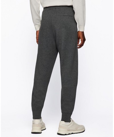 BOSS Men's Regular-Fit Tracksuit Bottoms Gray $79.20 Pants