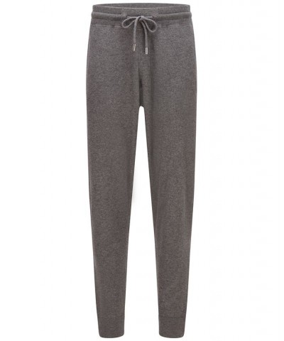 BOSS Men's Regular-Fit Tracksuit Bottoms Gray $79.20 Pants