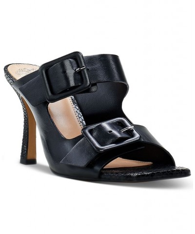 Babenet Buckled Strappy Mule Sandals Black $45.60 Shoes