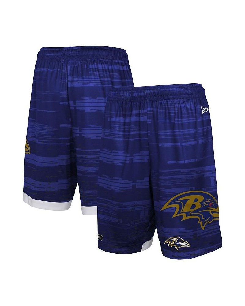 Men's Purple Baltimore Ravens Training Daze Shorts $28.59 Shorts