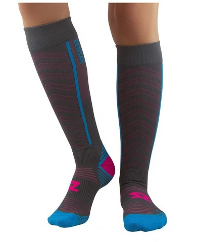 Men's Featherweight Compression Socks Slate, Neon Pink $30.00 Socks