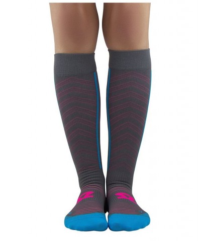 Men's Featherweight Compression Socks Slate, Neon Pink $30.00 Socks