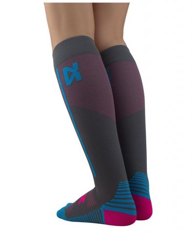 Men's Featherweight Compression Socks Slate, Neon Pink $30.00 Socks