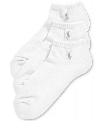 Ralph Lauren Men's Socks, Athletic No-Show 3 Pack White $13.12 Socks