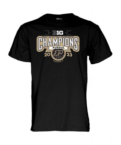 Men's Black Purdue Boilermakers 2023 Big Ten Men's Basketball Conference Tournament Champions T-shirt $16.00 T-Shirts