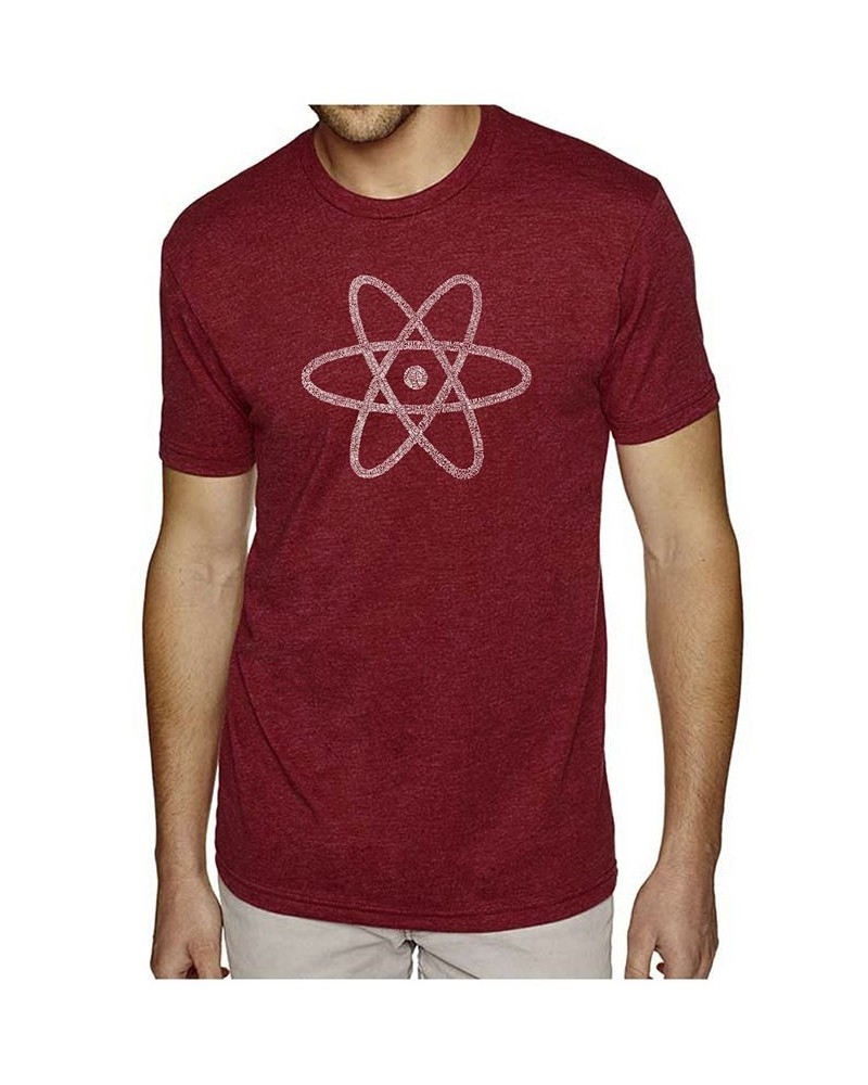 Men's Premium Word Art T-Shirt - Atom Red $25.64 T-Shirts