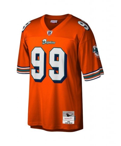 Men's Jason Taylor Orange Miami Dolphins 2004 Legacy Replica Jersey $54.40 Jersey